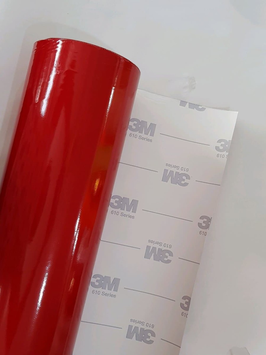 3M Scotchlite 610 Series Reflective Sticker – 60 cm x 50 cm , Merah ...